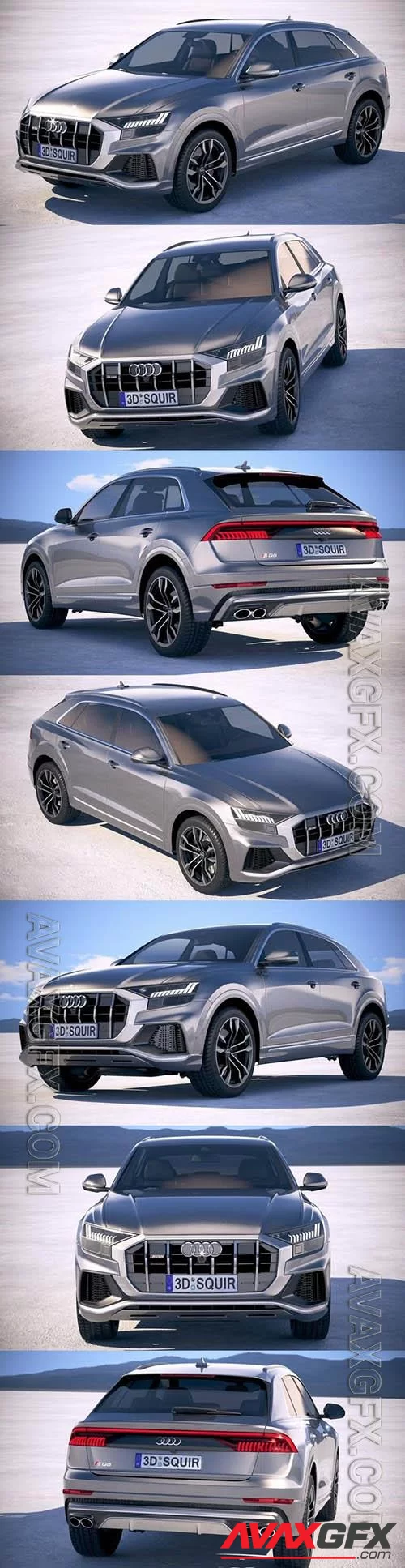 Audi SQ8 2019 - 3d model