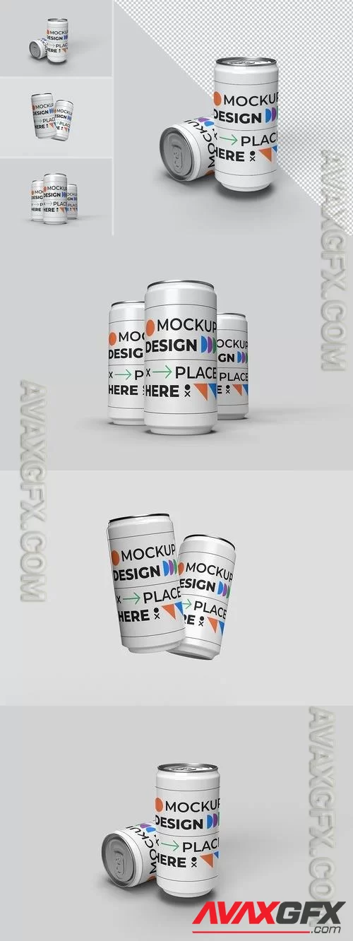 Soda & Beer Can Mockups