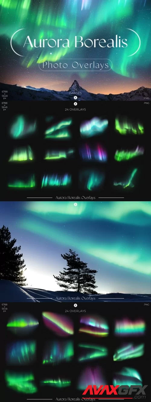 Aurora Borealis Overlays - 13473959