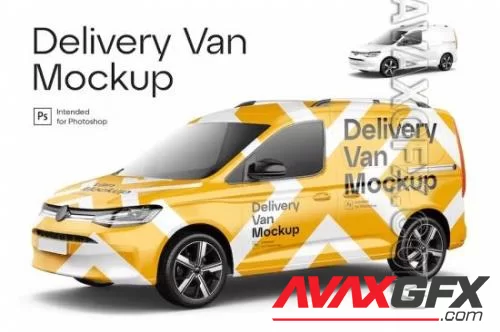 Delivery Van Mockup BGJHNUX