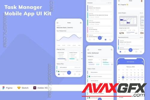 Task Manager Mobile App UI Kit