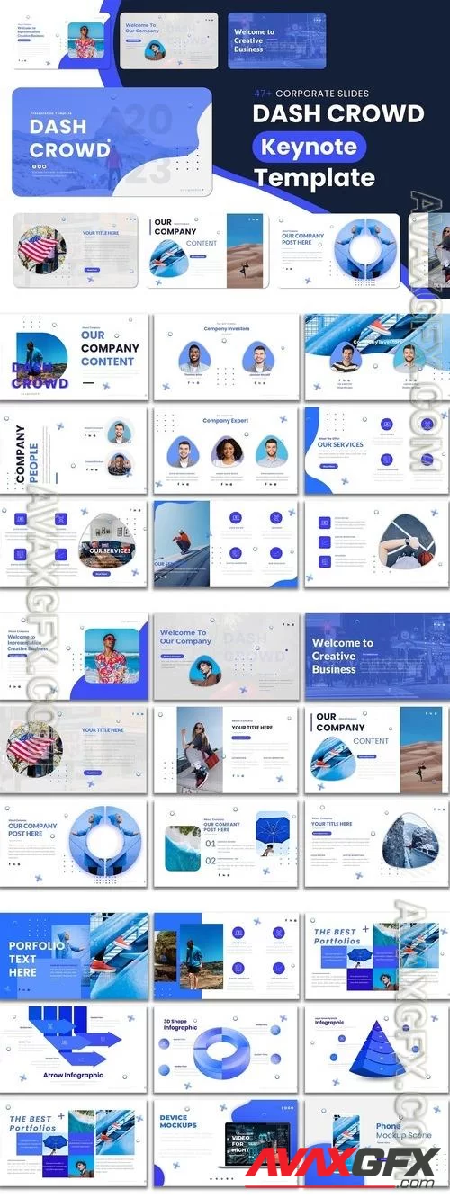 Dash Crowd Keynote Presentation Template