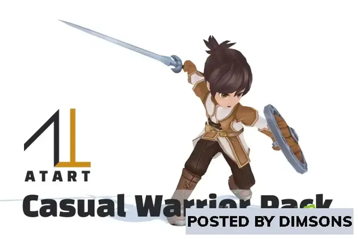 Unity 3D-Models ATART Casual Warrior Pack v1.3