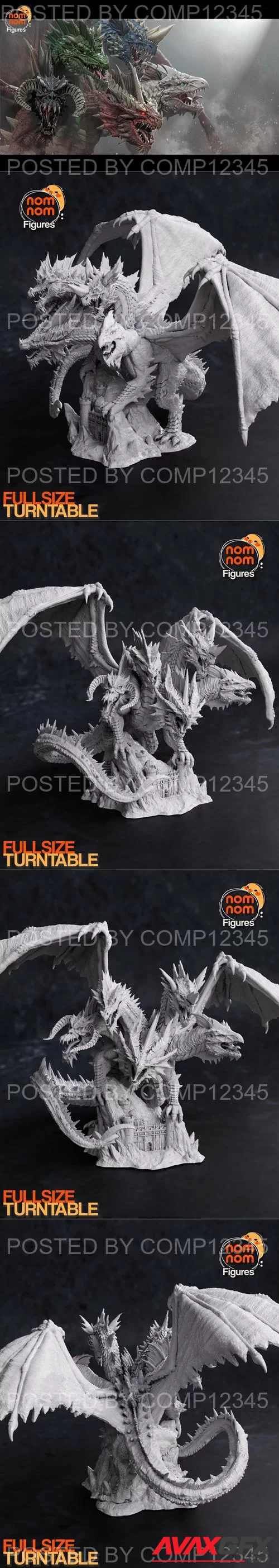 Nomnom Figures - Tiamat - Dungeons Dragons 3D Print