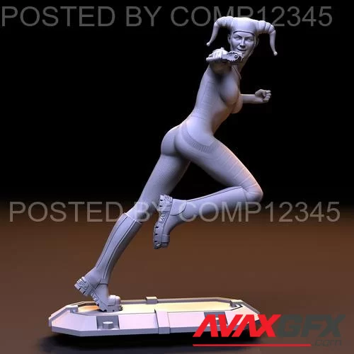 Harley Quinn - Crazy Girl in Love 3D Print