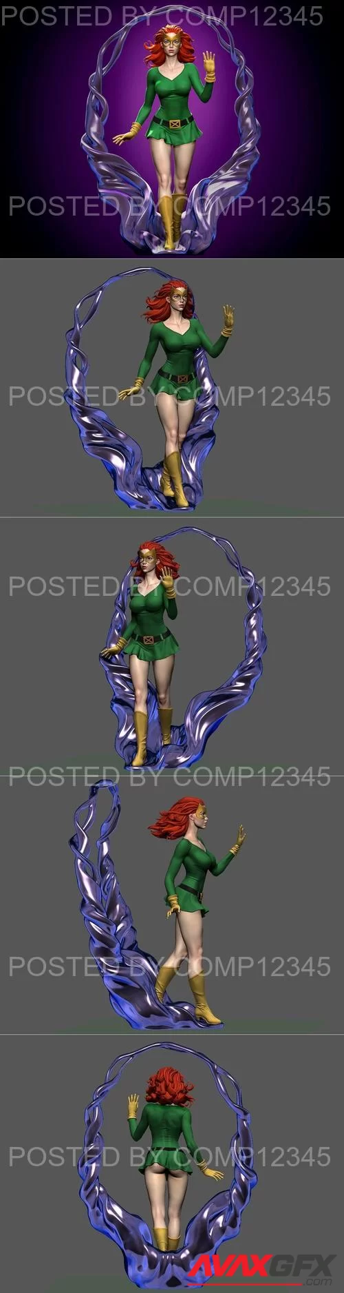 Jean Grey 3D Print