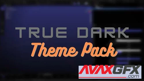 Blender addons Blender – True Dark Blender Themes Pack v1.1