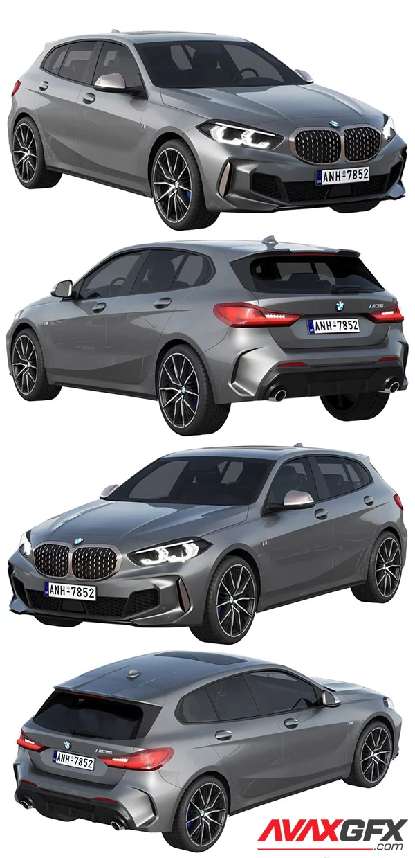 BMW M135i 2022 3D Model