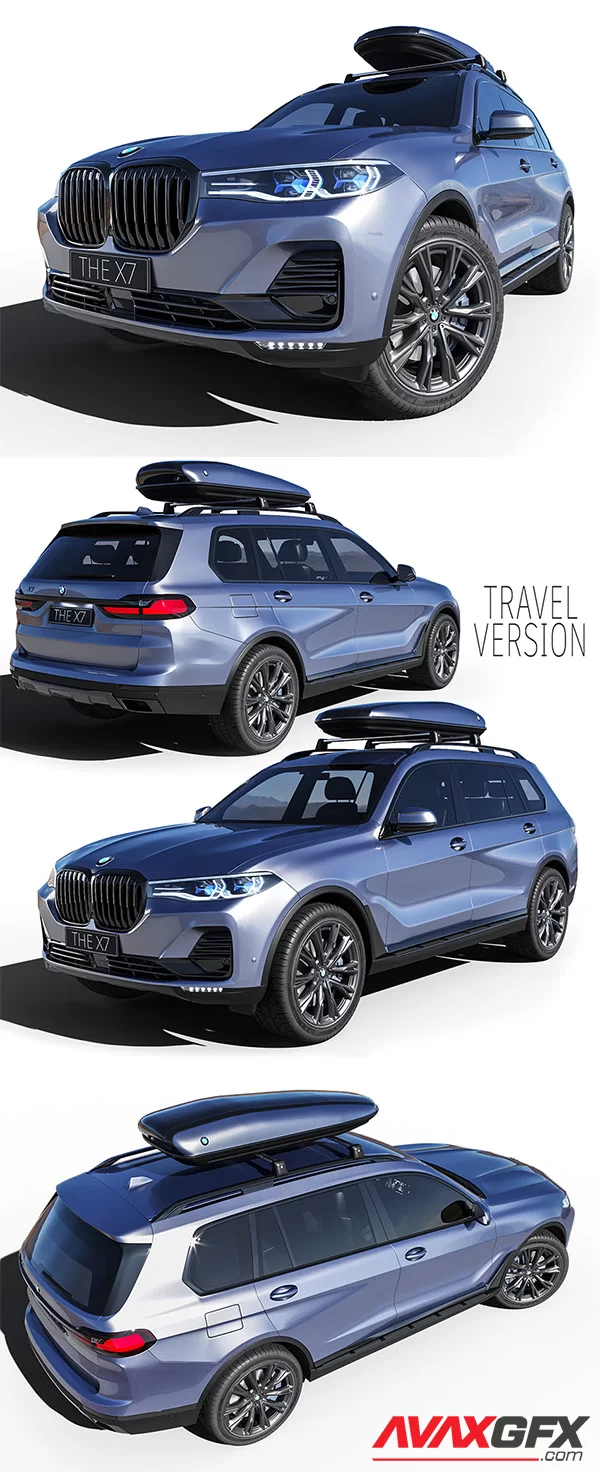 BMW X7 Travel 3D Model