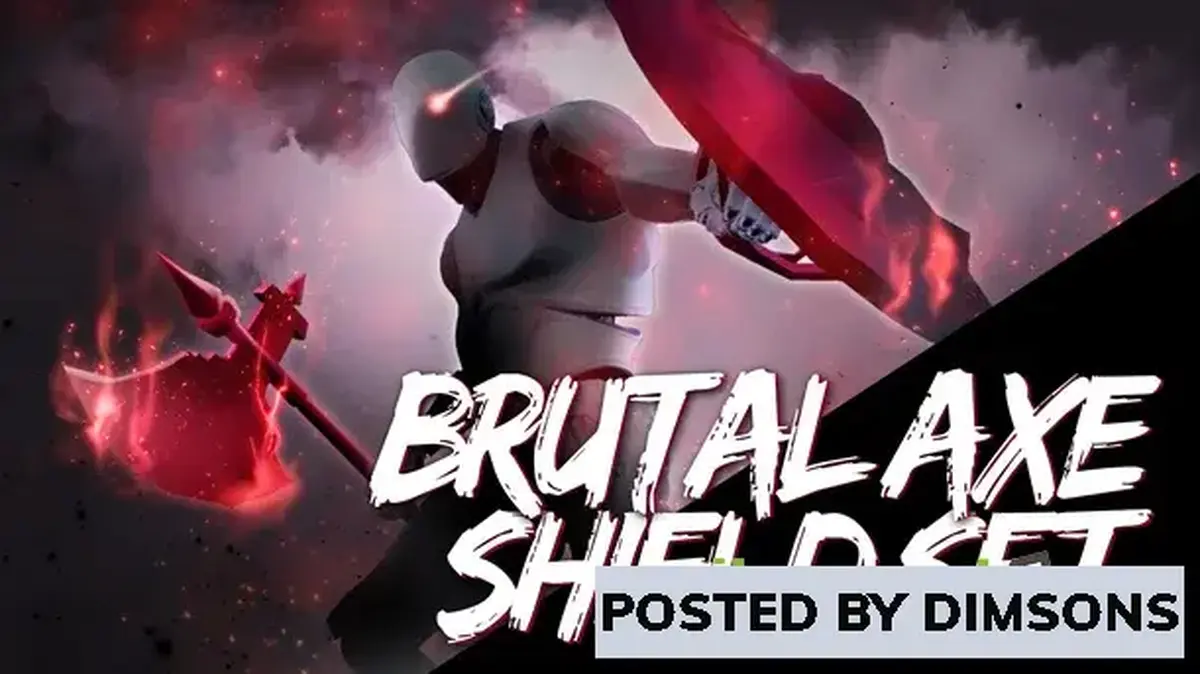 Unreal Engine Animations Brutal Axe Shield AnimSet v4.27, 5.0