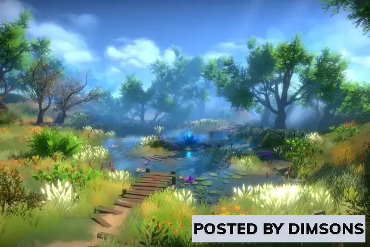 Unity 3D-Models Fantasy Environment - Summer Pond v1.0