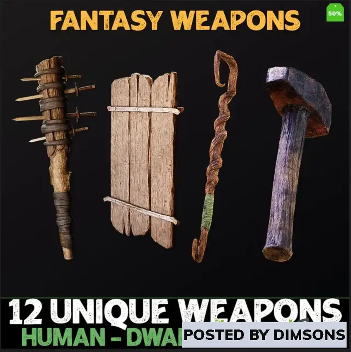 Unreal Engine Props Fantasy Weapons v5.1