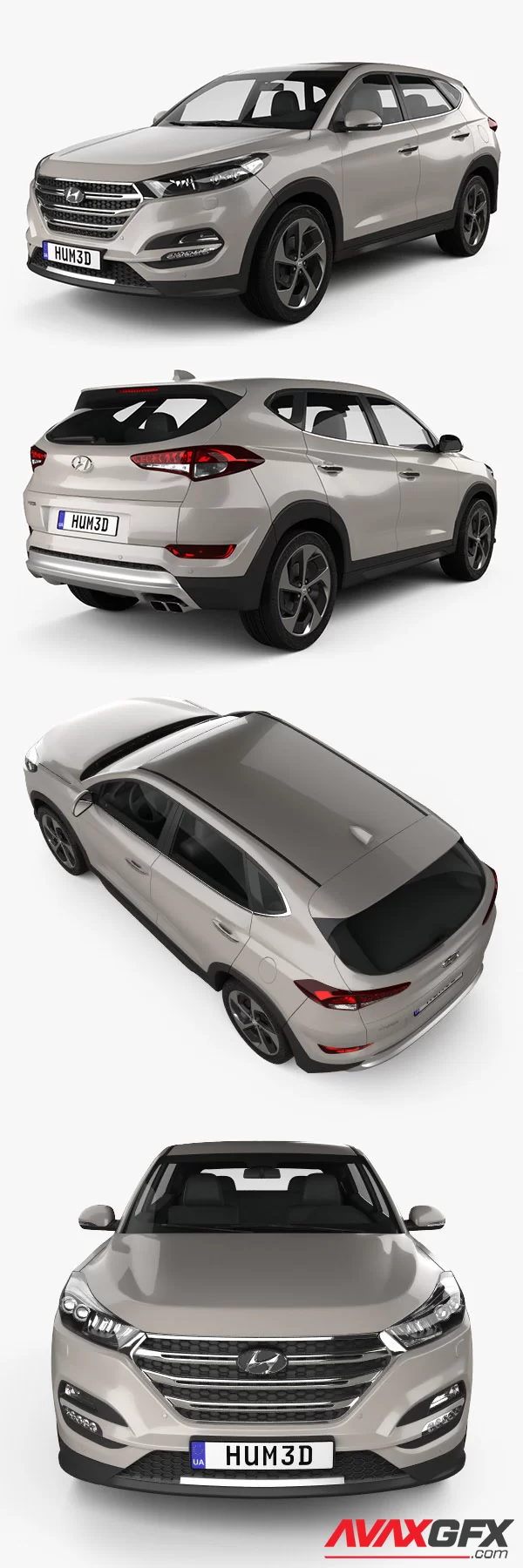 Hyundai Tucson 2017 3D Model