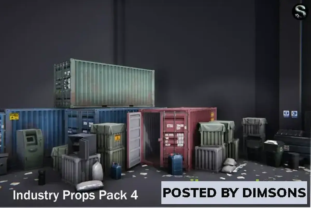 Unity 3D-Models Industry Props Pack 4 v1.2