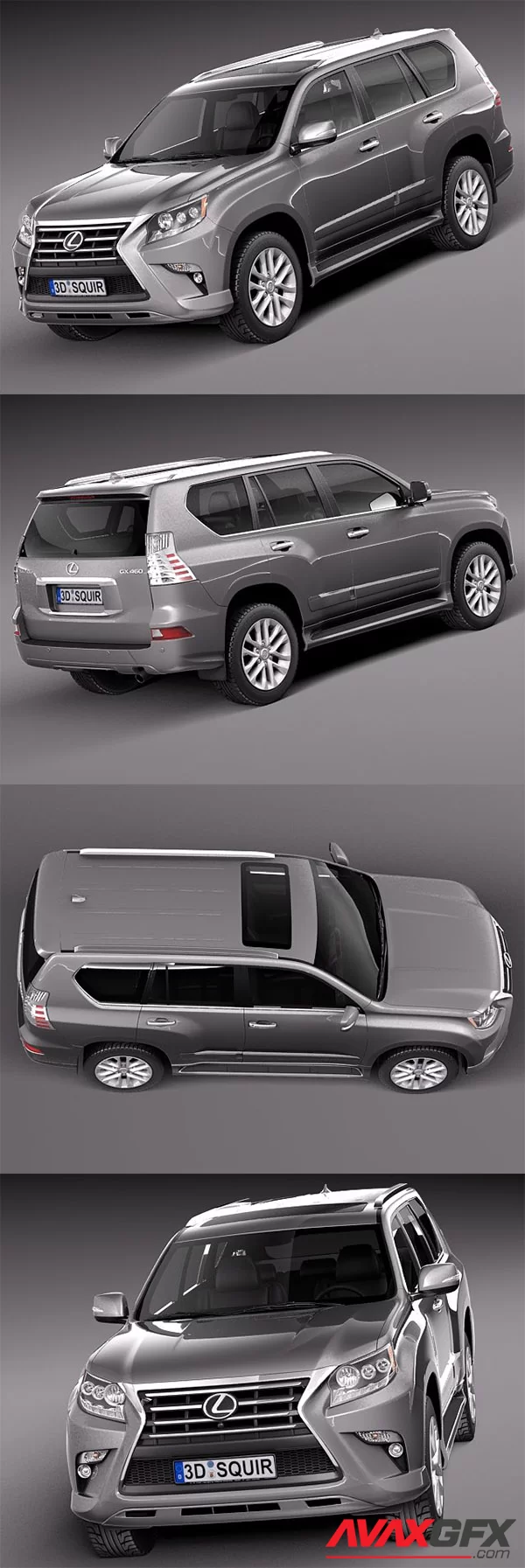 Lexus GX460 2014 3D Model