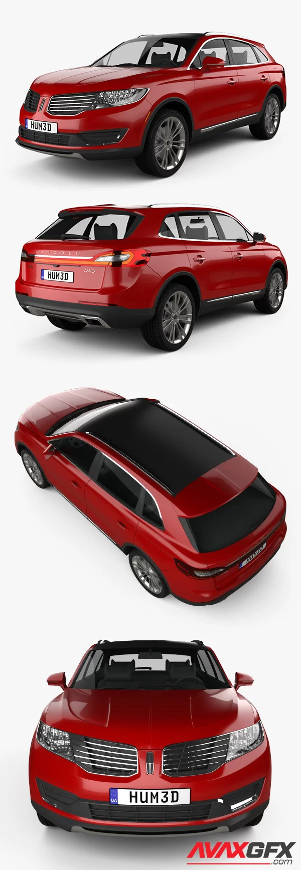 Lincoln MKX 2019  3D Model