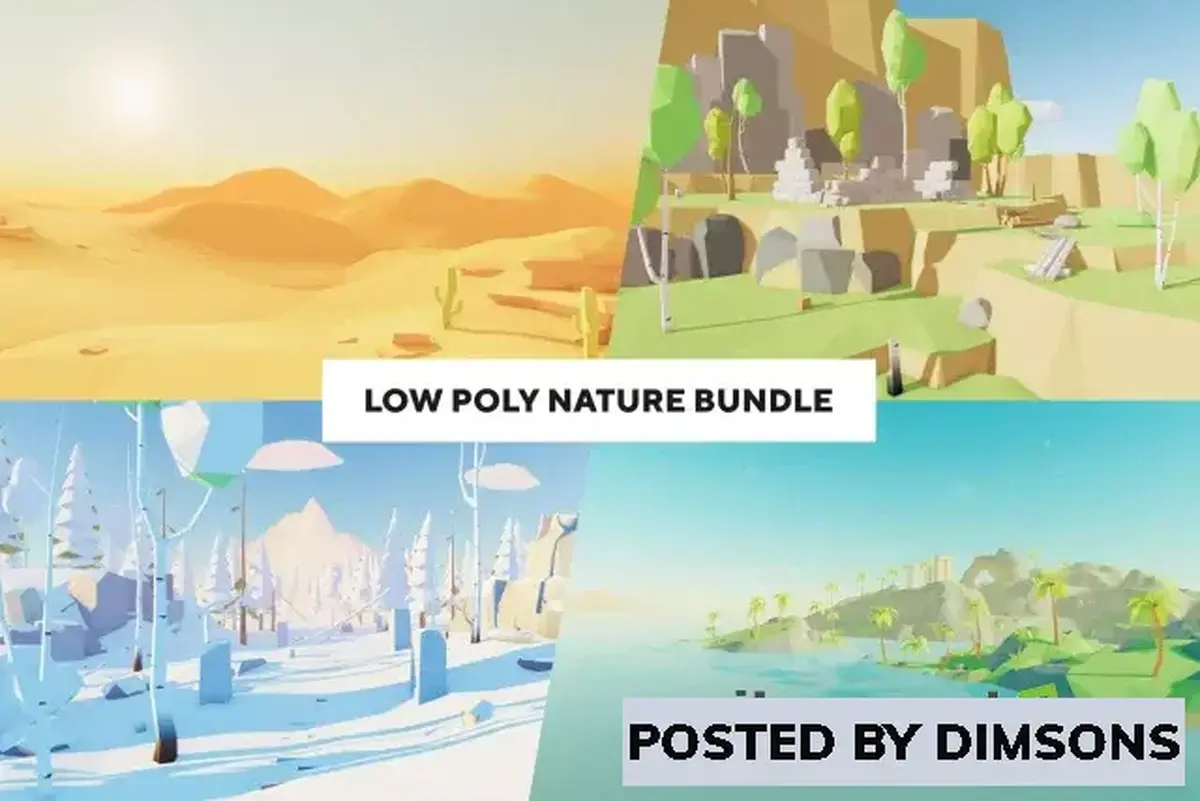 Unity 3D-Models Low Poly Nature Bundle v1.0