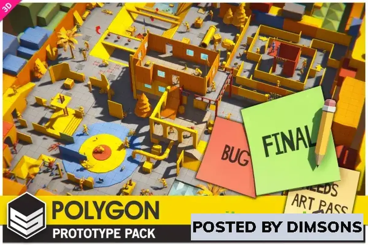 Unity 3D-Models POLYGON Prototype - Low Poly 3D Art by Synty v1.8.1