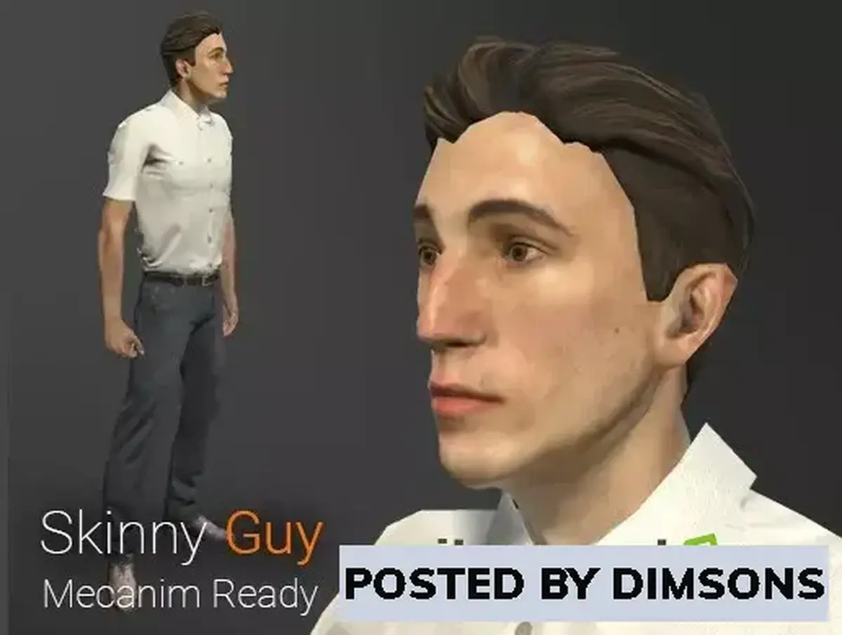 Unity 3D-Models Skinny Guy v1.0