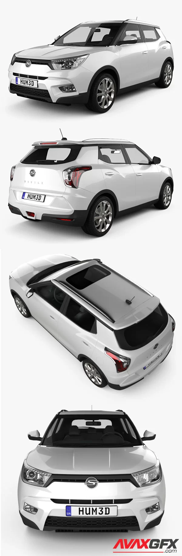 SsangYong Tivoli 2018 3D Model