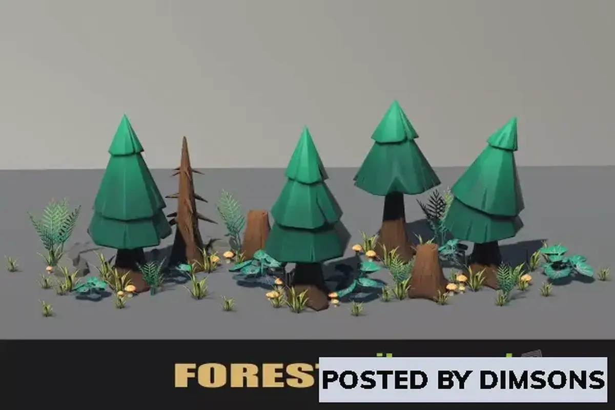 Unity 3D-Models Stylised PBR 3D Forest Pack v1.0