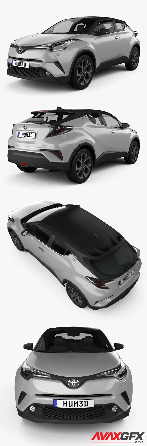 Toyota C-HR 2020 3D Model