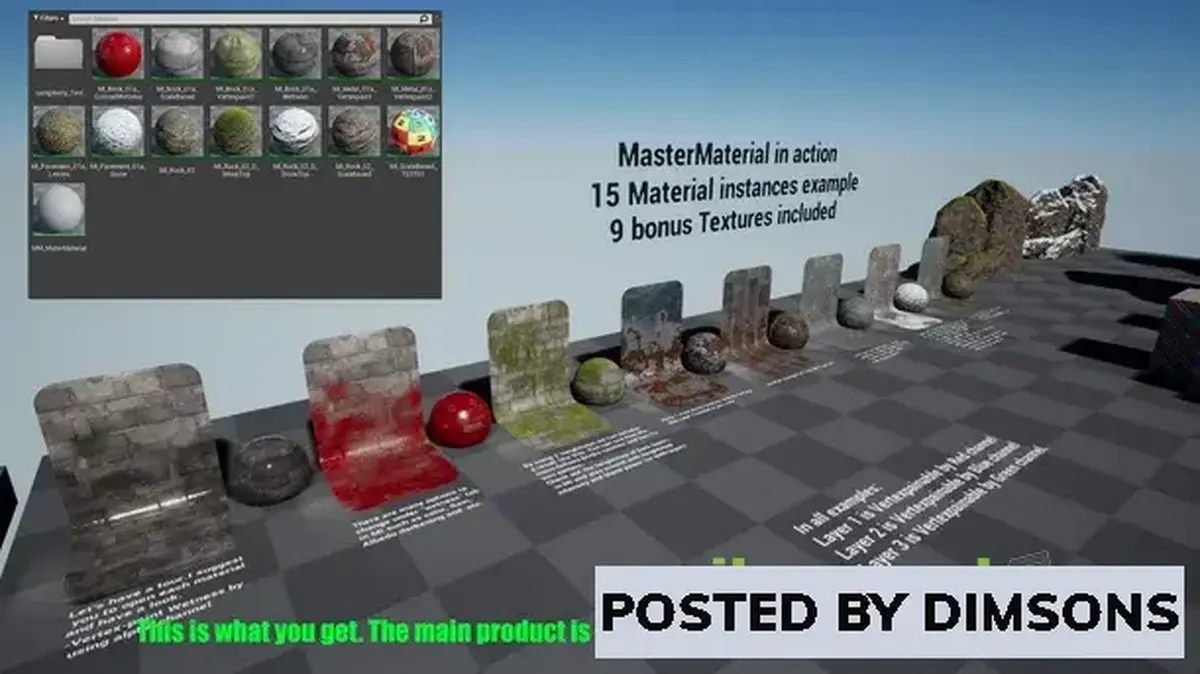 Unreal Engine Textures & Materials Ultimate Master Shader v5.1