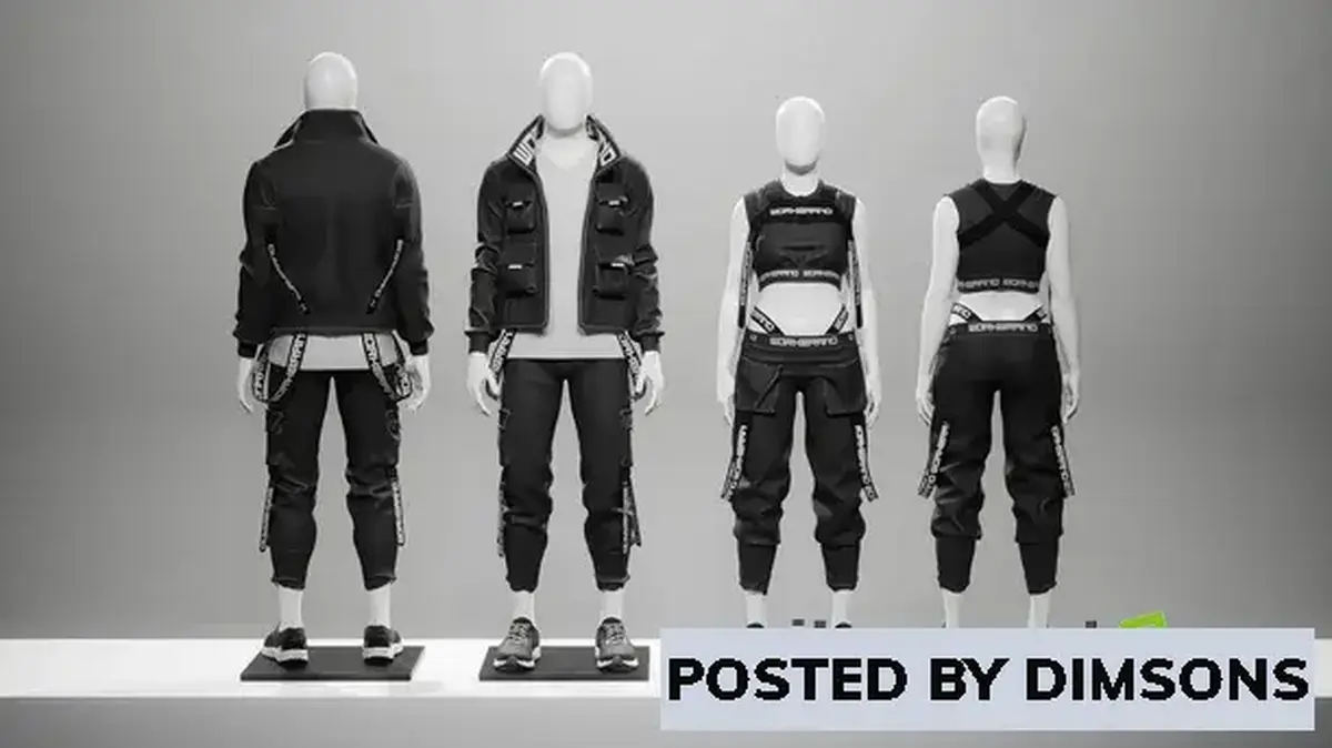 Unreal Engine Props Workbrand Techwear v5.0-5.1