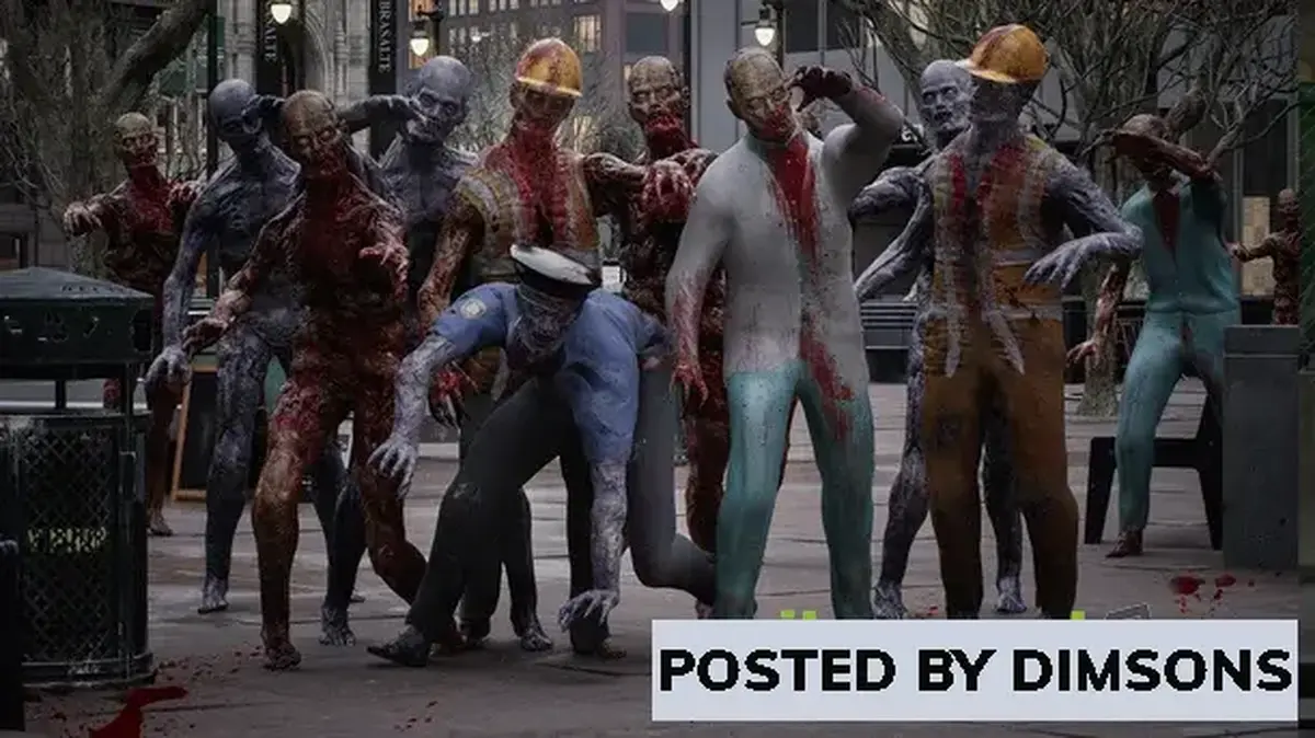 Unreal Engine Characters Zombies v4.27, 5.0-5.1