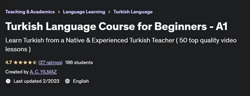 Turkish Language Course for Beginners – A1 |  Download Free