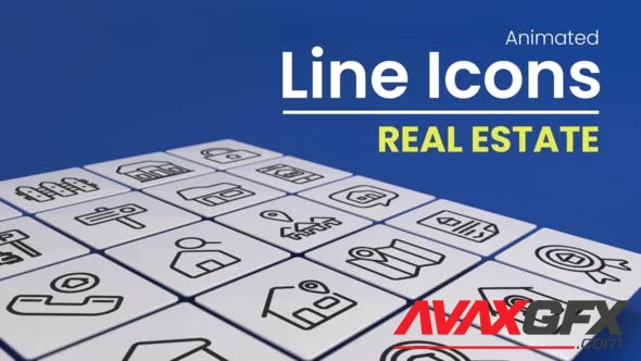50 Animated Real Estate Line Icons 46697539 [Videohive]