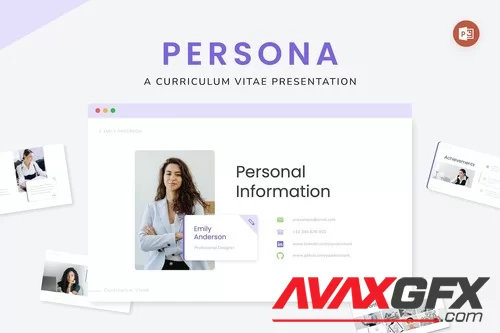 Persona - A Curriculum Vitae Powerpoint PPTX