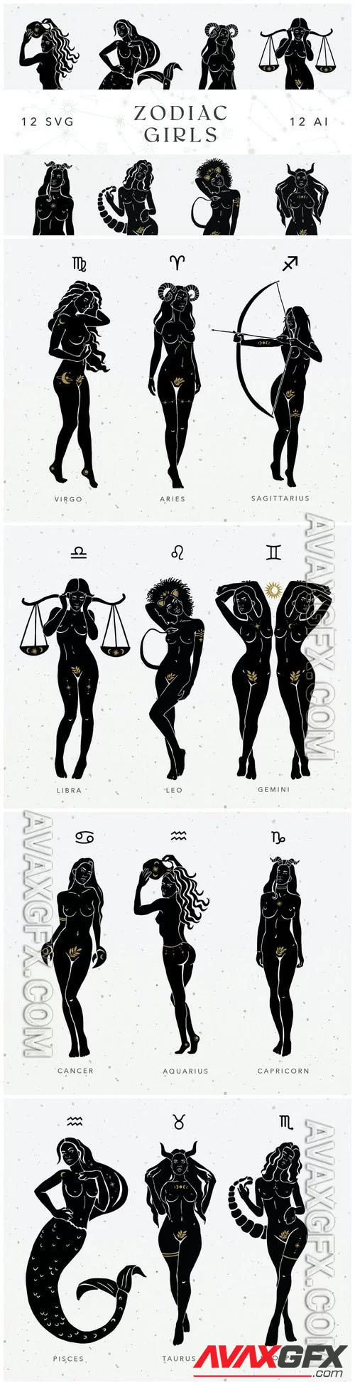 12 Astrology Zodiac Signs