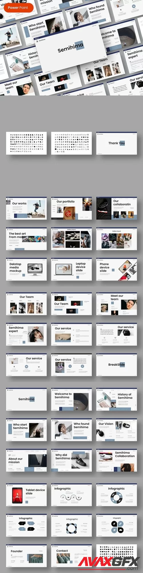 Semihima – Business PowerPoint Template PPTX