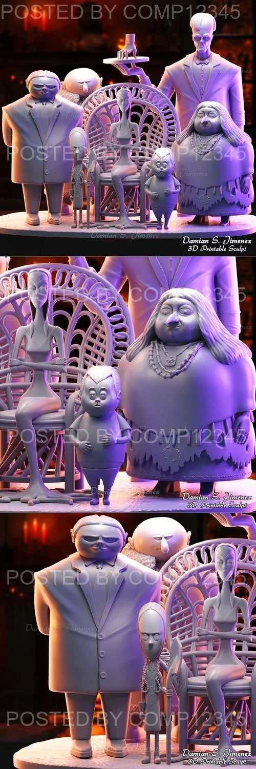 3D Print Models - Addams Family Part 1 3D Print