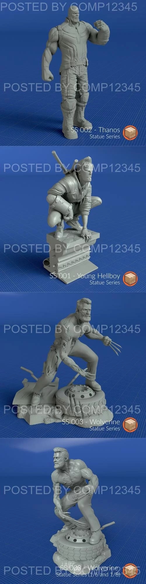 3D Print Model - Statue Series (ss)