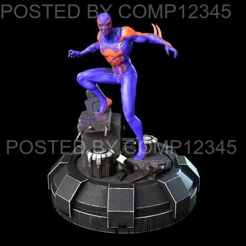 Spiderman 2099 Comic Version Statue 3D Print