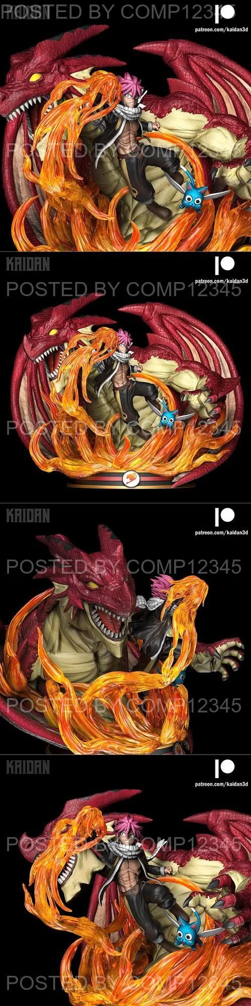 3D Print Model - Natsu and Igneel