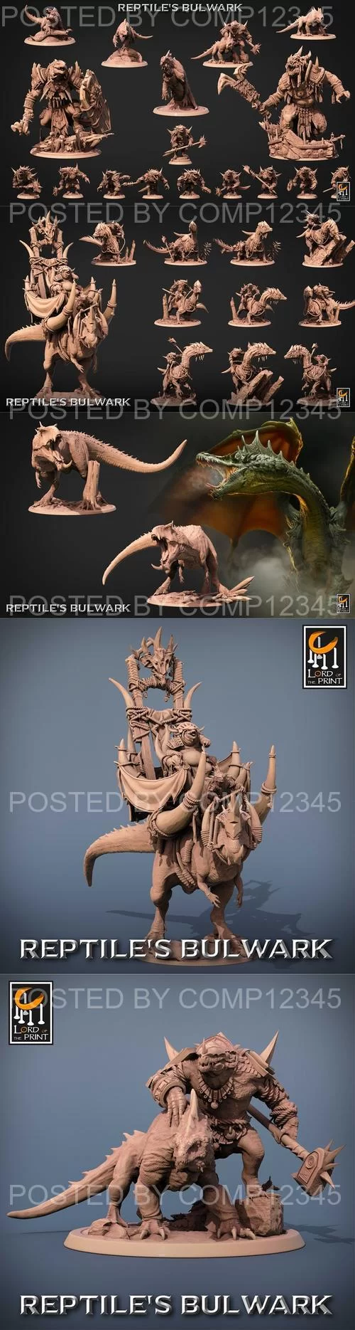 3D Print Model - Lord of the Print - Reptiles Bulwark June 2023