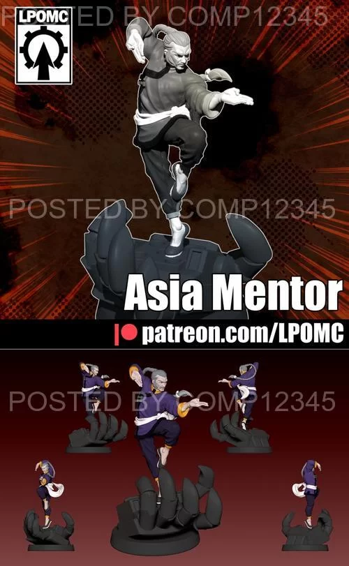 LPOMC Miniatures - Asia Mentor 3D Print