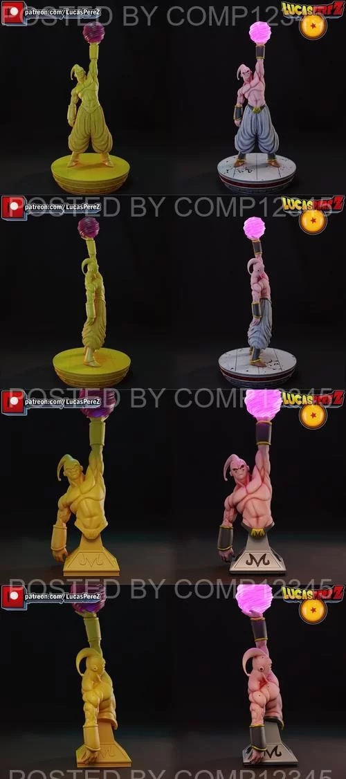 Super Buu Figura and Busto 3D Print