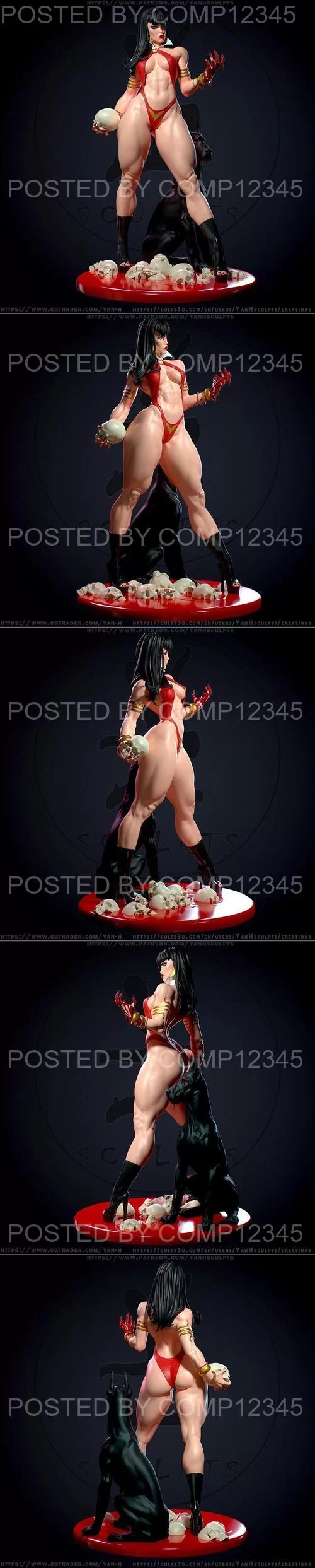 Vampirella by Yan H 3D Print