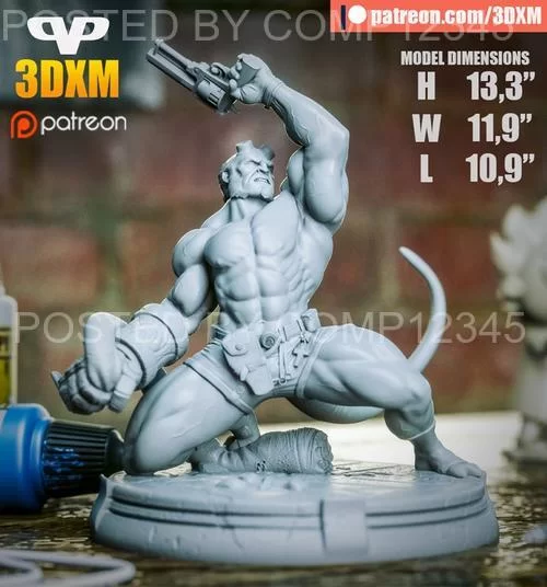 3D Print Model - 3DXM - HellBoy