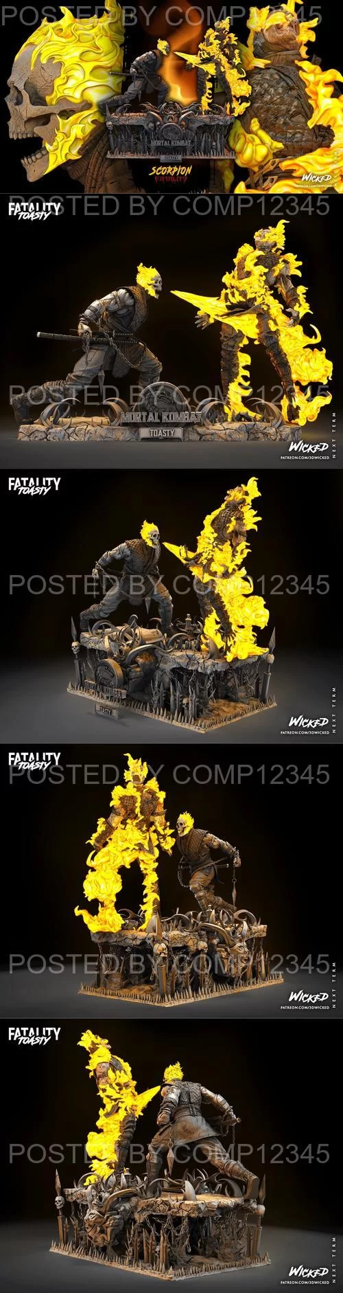 WICKED - MK Diorama Base Toasty 3D Print