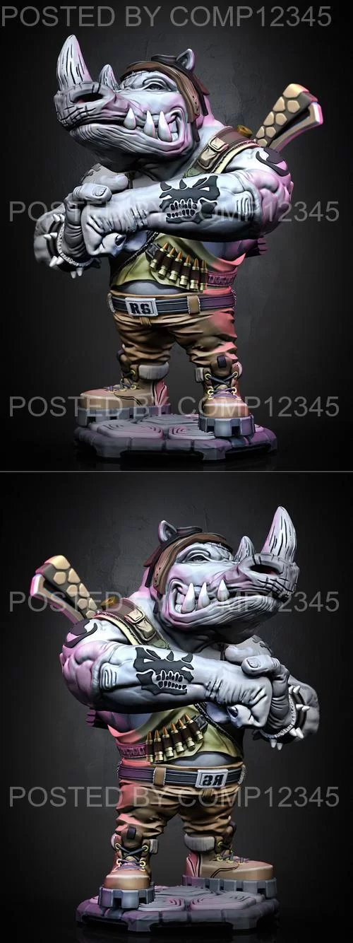 3D Print Model - Rocksteady