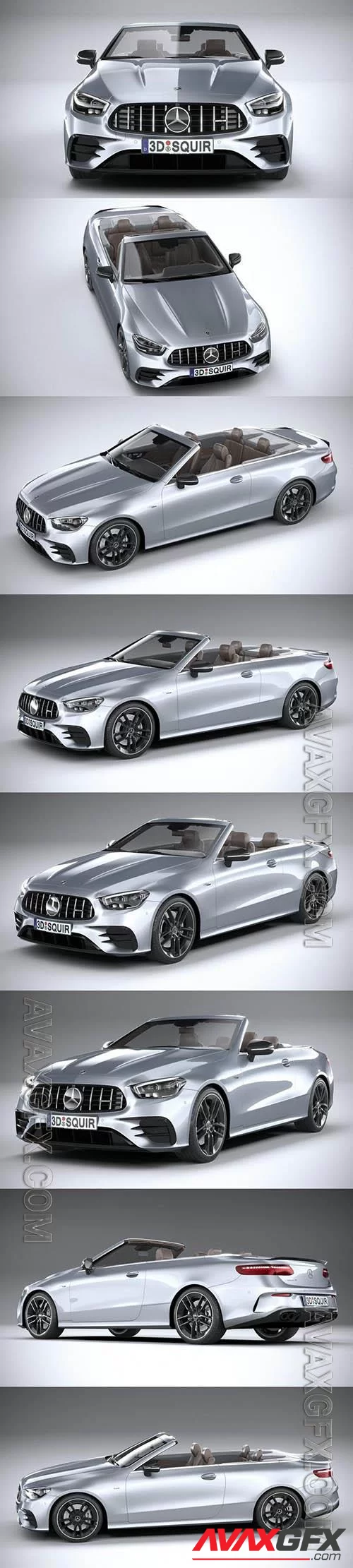 Mercedes E53 Cabrio AMG 2021 - 3d model