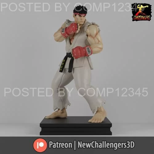 New Challengers - Ryu 3D Print