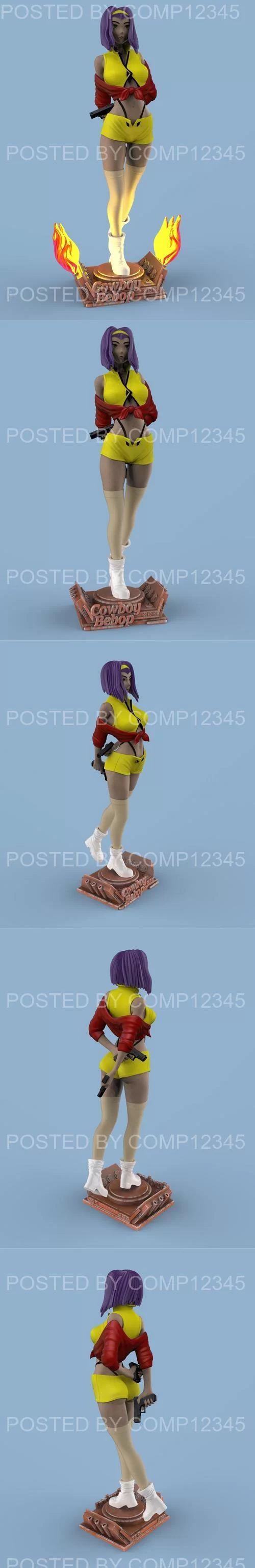 3D Print Model Cowboy Bebop - Faye Valentine