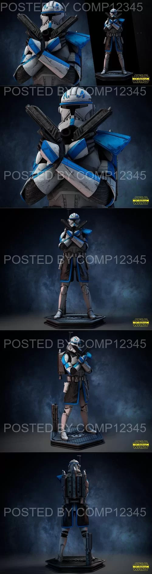 3D Print Model - Star Wars - Captain Rex Sculpture