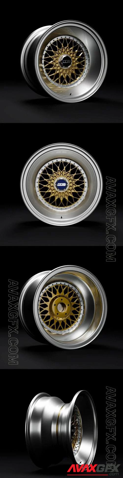 Auto rims BBS RS - 3d model